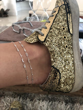 Load image into Gallery viewer, Sideways Mini Initials Anklet

