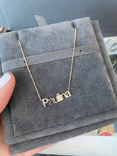 Load image into Gallery viewer, Diamond Accent Initial Name Necklace

