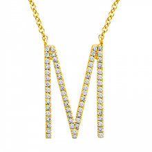 Load image into Gallery viewer, Jumbo Diamond Initial Necklace
