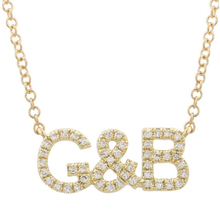 Diamond Initials “&” Necklace
