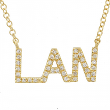 Load image into Gallery viewer, Diamond Initials “&amp;” Necklace
