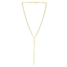Load image into Gallery viewer, 4.2mm PaperClip Y-Lariat Necklace
