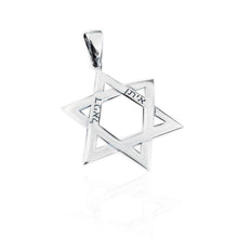 Load image into Gallery viewer, 14k Star of David Charm with Engraved Names
